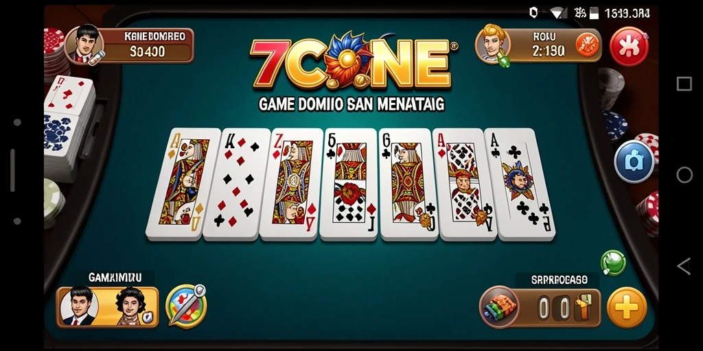 Tampilan gameplay seru dalam 7CONE dengan pemain bertanding.
