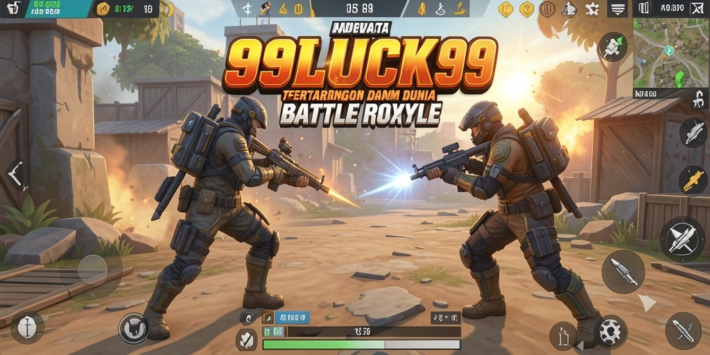 Tangkapan layar gameplay Battle Royale yang mendebarkan di 99LUCK99.