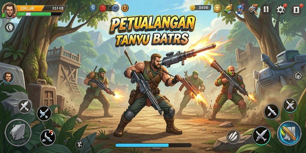 Tampilan gameplay IDKLUB yang penuh aksi dan seru.