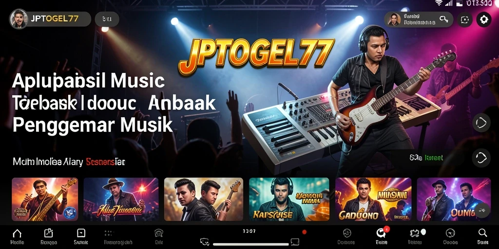 Tampilan gameplay interaktif dari aplikasi musik JPTOGEL77 yang menarik.