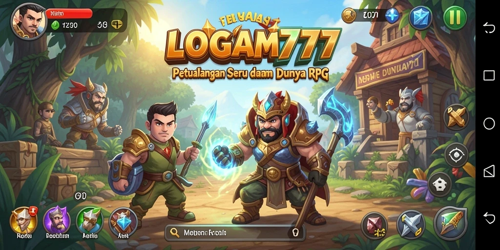 Tampilan gameplay LOGAM777 yang menawan dan penuh aksi RPG.