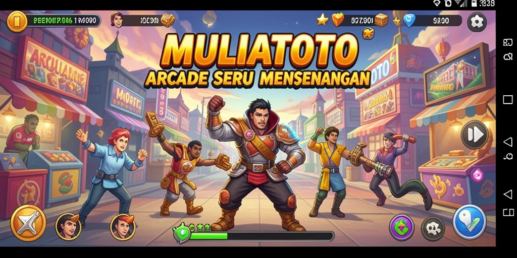 Tampilan gameplay seru dari MULIATOTO yang penuh tantangan.