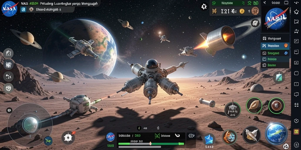 Screenshot utama NASA4D menampilkan pengalaman bermain yang memukau dan menantang.