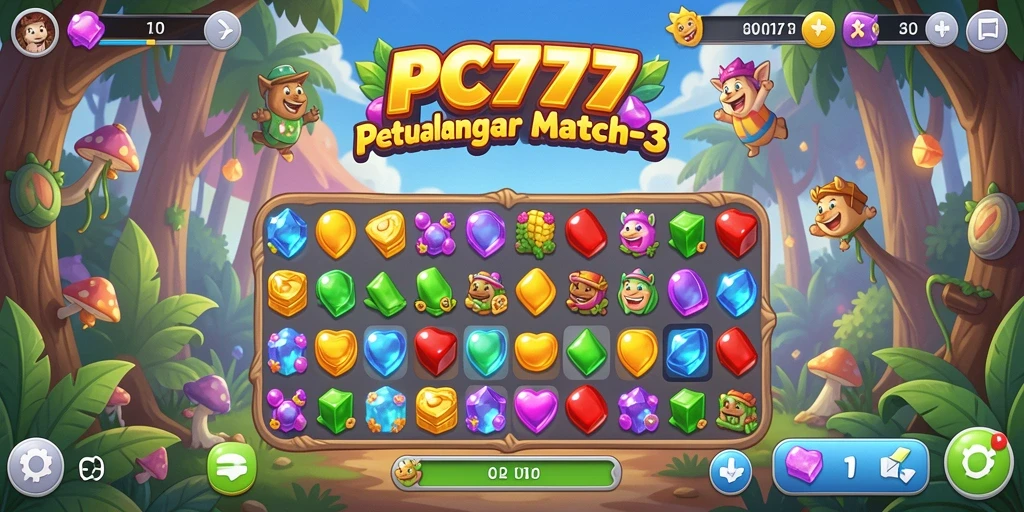 Tampilan gameplay PC777 yang menarik dan penuh warna.