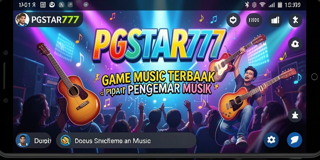 Tampilan gameplay PGSTAR777 yang seru dengan berbagai lagu.