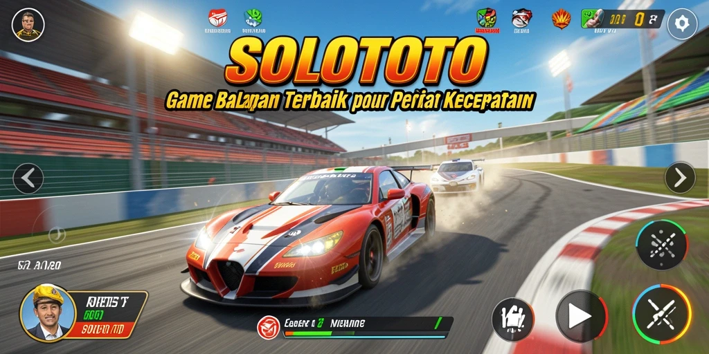 Gameplay seru balapan mobil di SOLOTOTO.